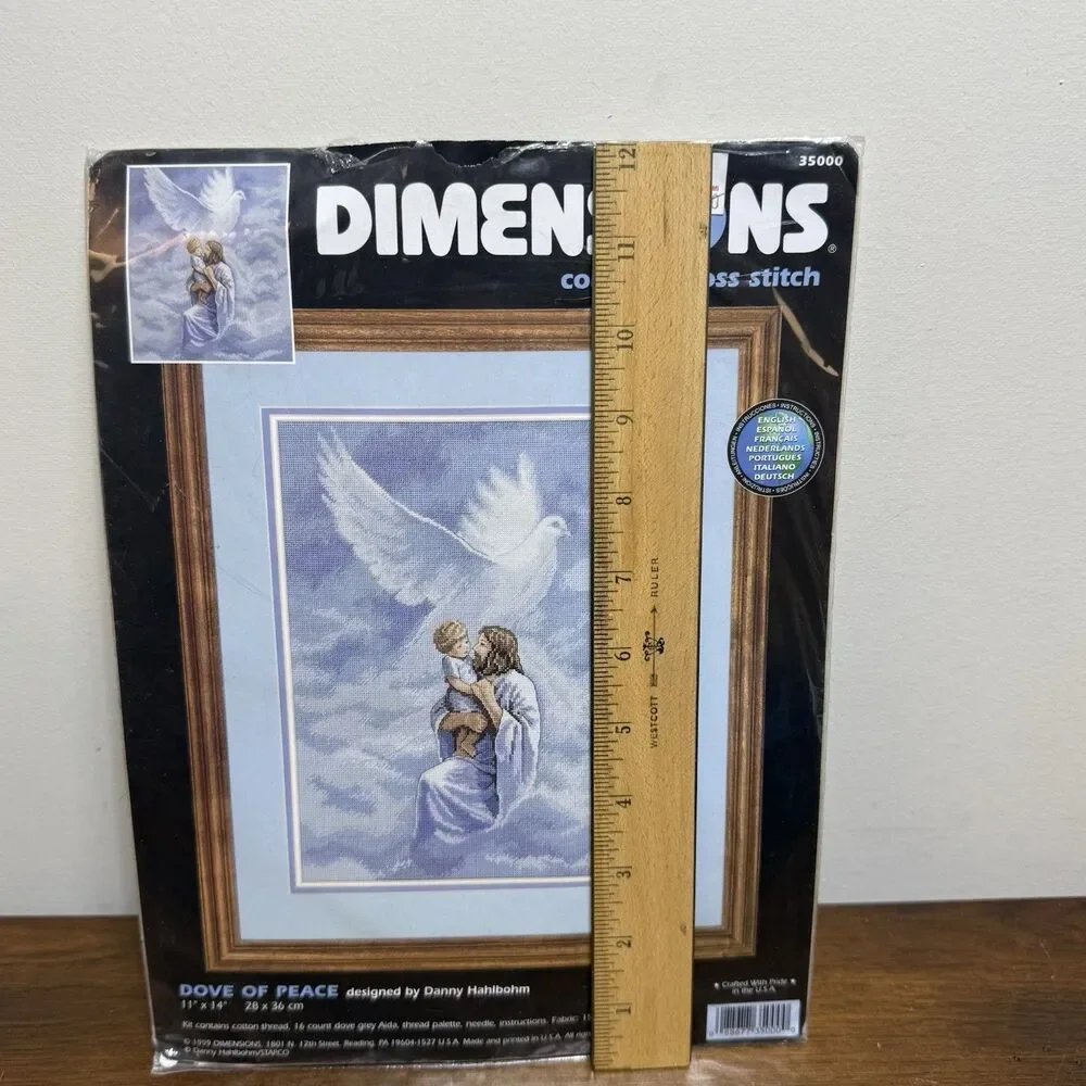 Dimensions Dove of Peace Counted Cross Stitch Kit Danny Hahlbohm 35000 Sealed